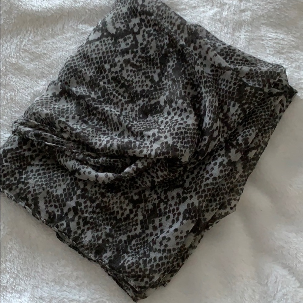 Snake skin print scarf
